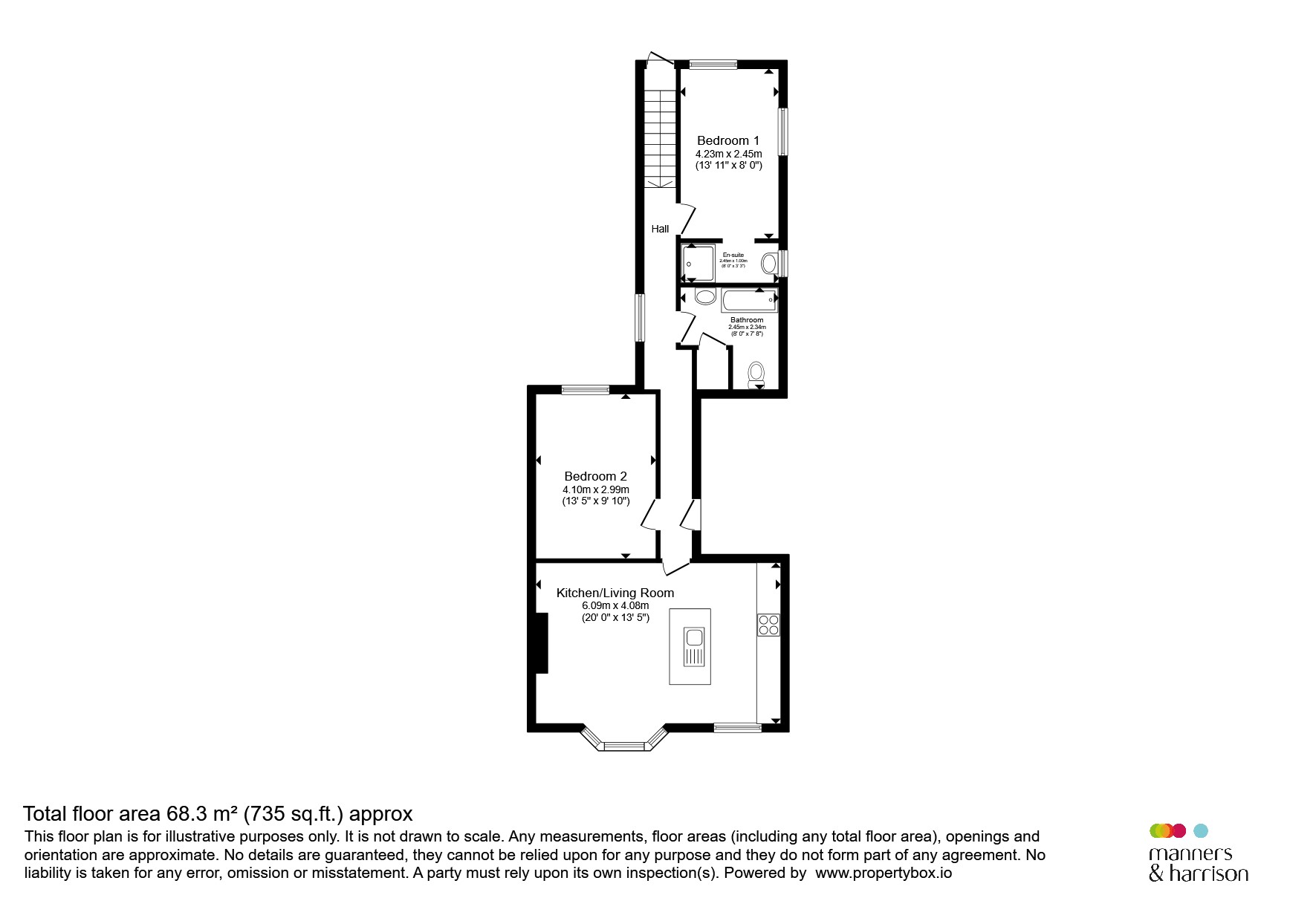 Flat 1, 3a, Amber Street, Saltburn-By-The-Sea floorplan