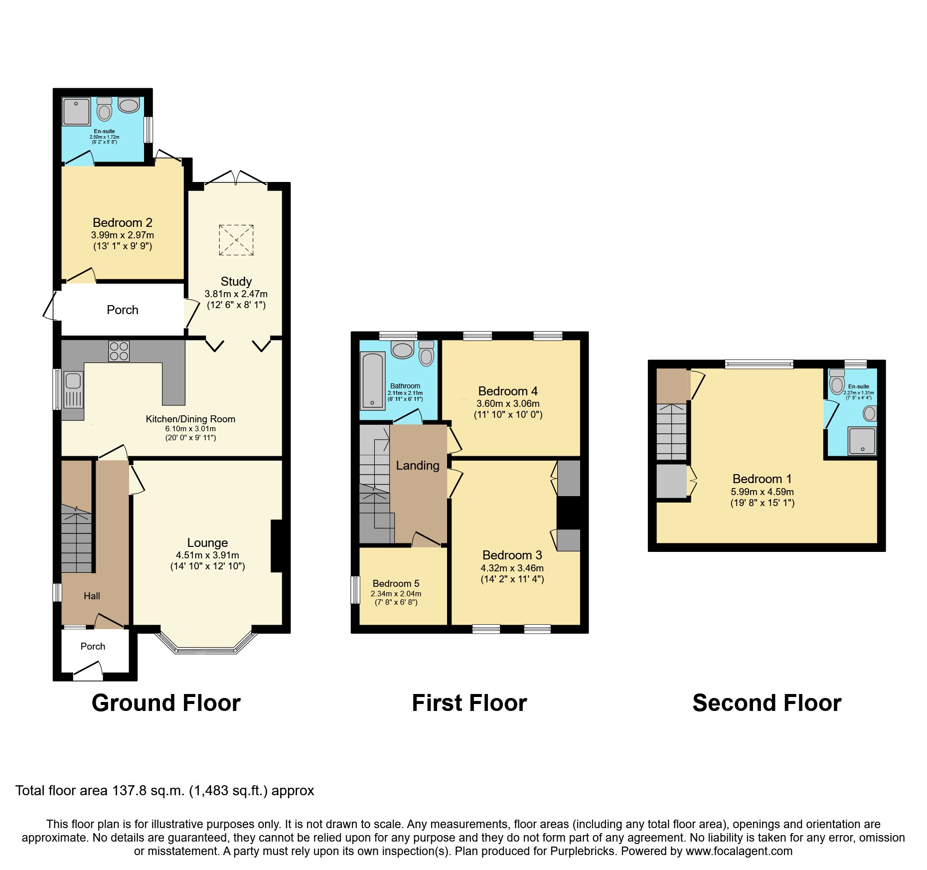 13, Central Avenue, South Ockendon floorplan