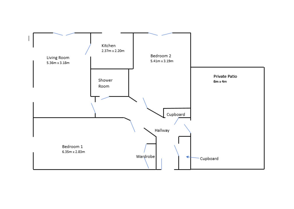 34 Matthews Lodge, Station Road, Addlestone floorplan