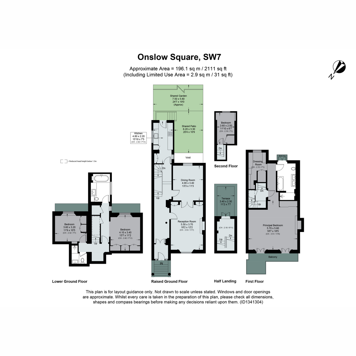 Onslow Square, London floorplan