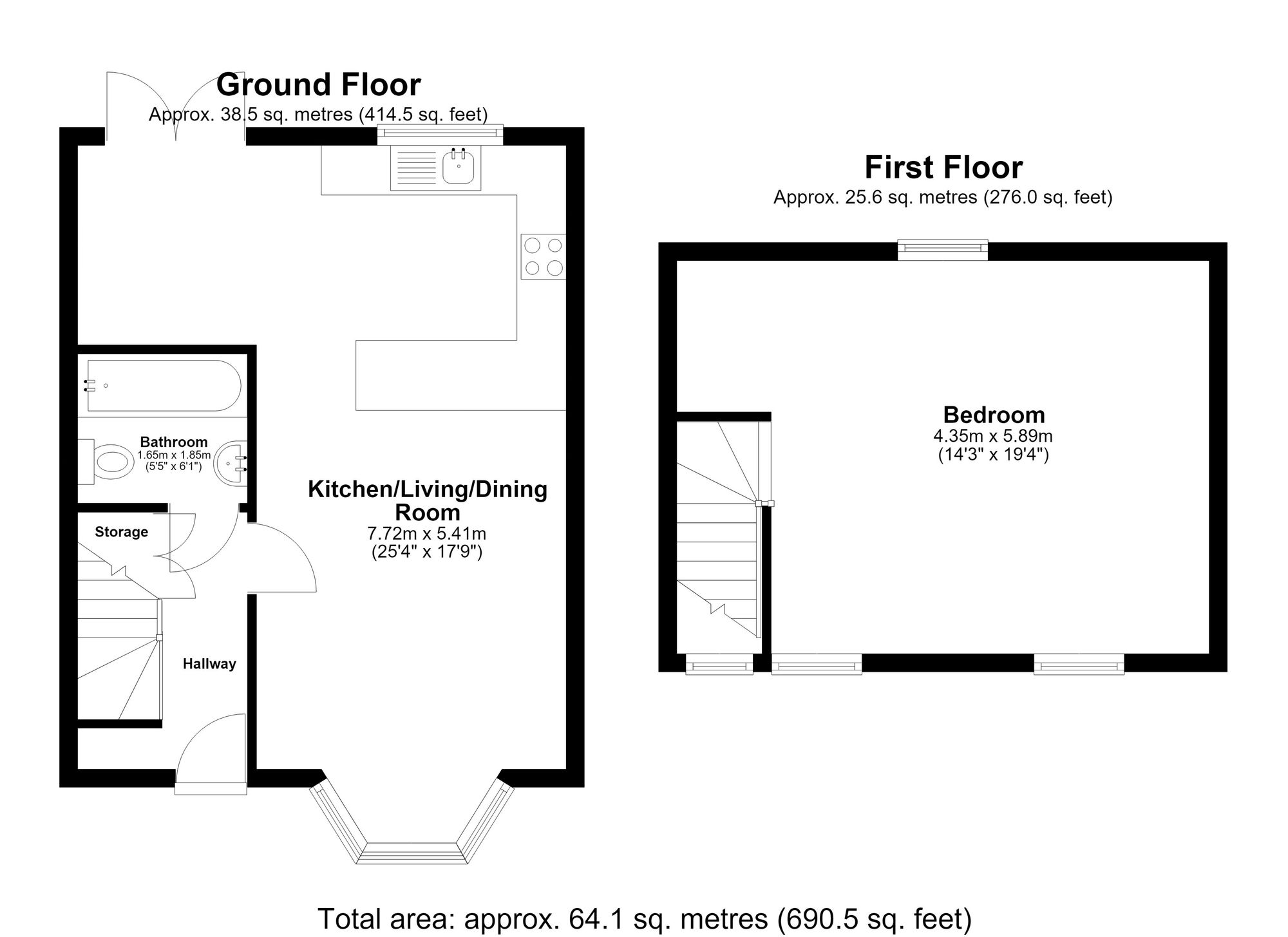 2b Valentines Road, Ilford floorplan