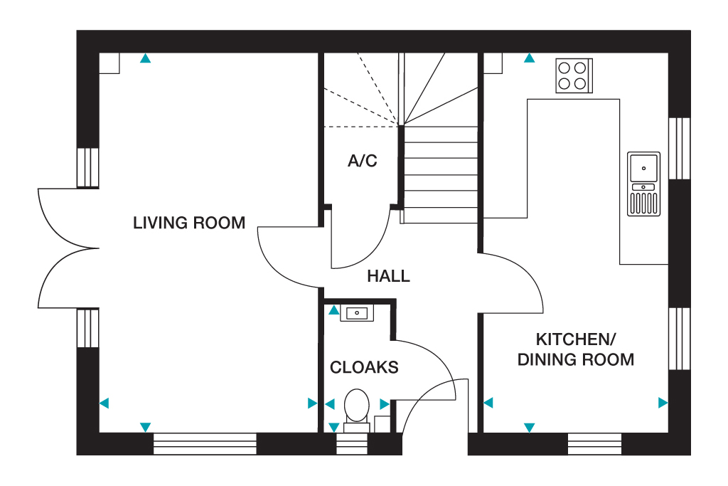 PLOT095  The Leaside, Parkway, Gaywood, King's Lynn floorplan