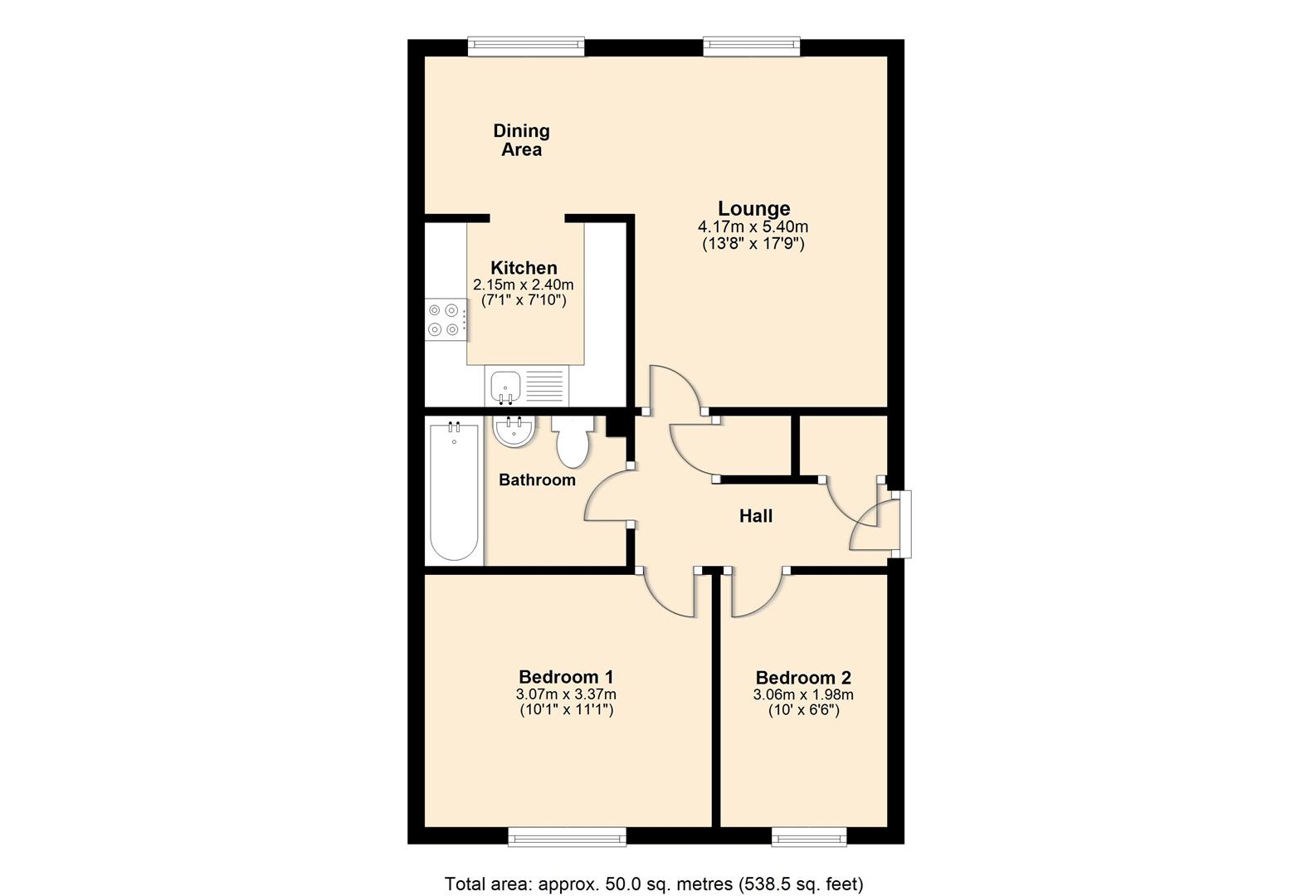 16, Lealholme Court, Hull floorplan