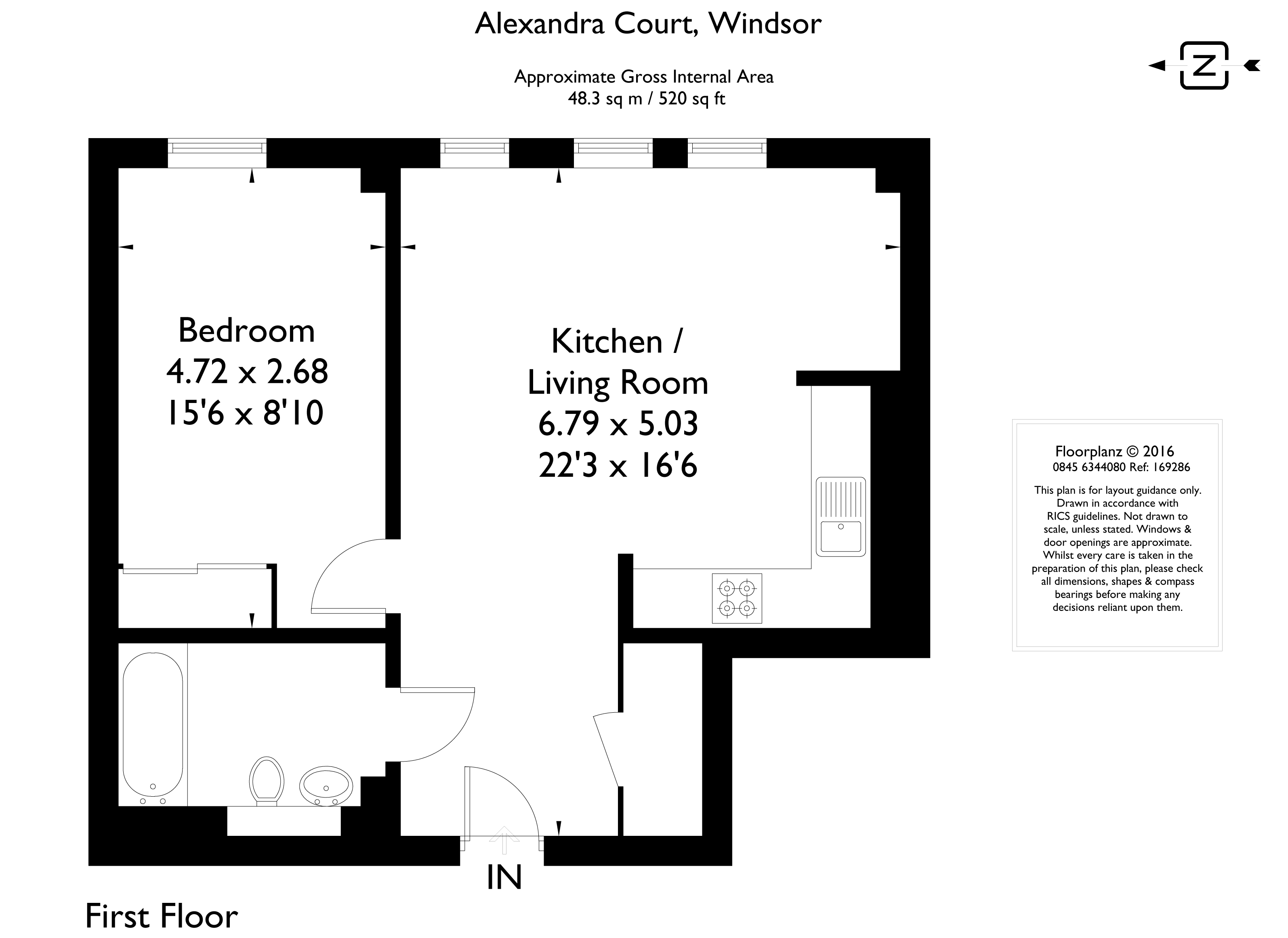 1 Bedrooms Flat to rent in St. Leonards Road, Windsor SL4