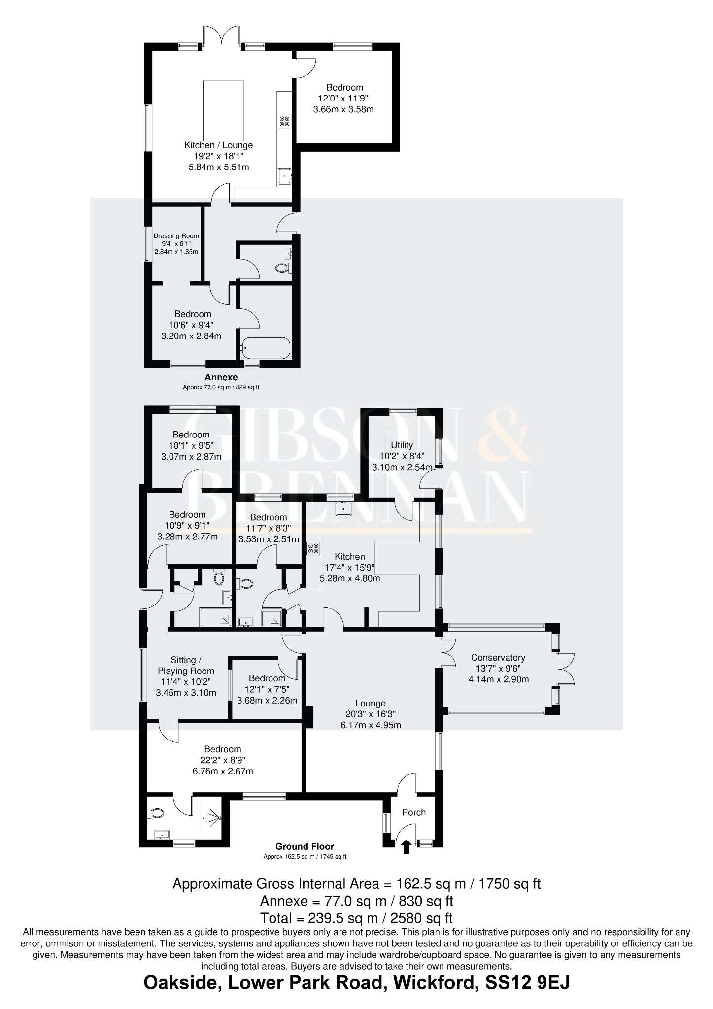 Oakside, Lower Park Road, Essex floorplan