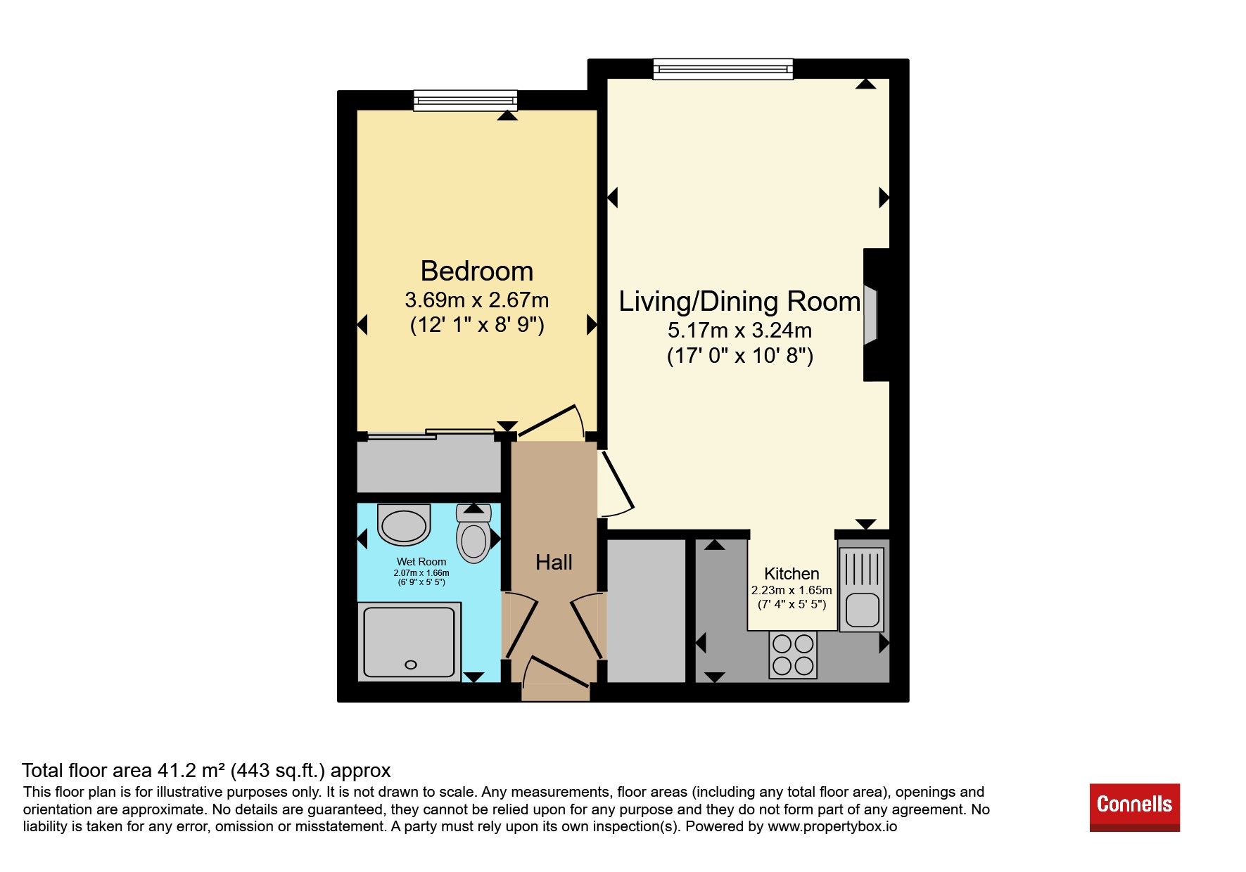 Flat 27, Swanbridge Court, London Road, DORCHESTER floorplan