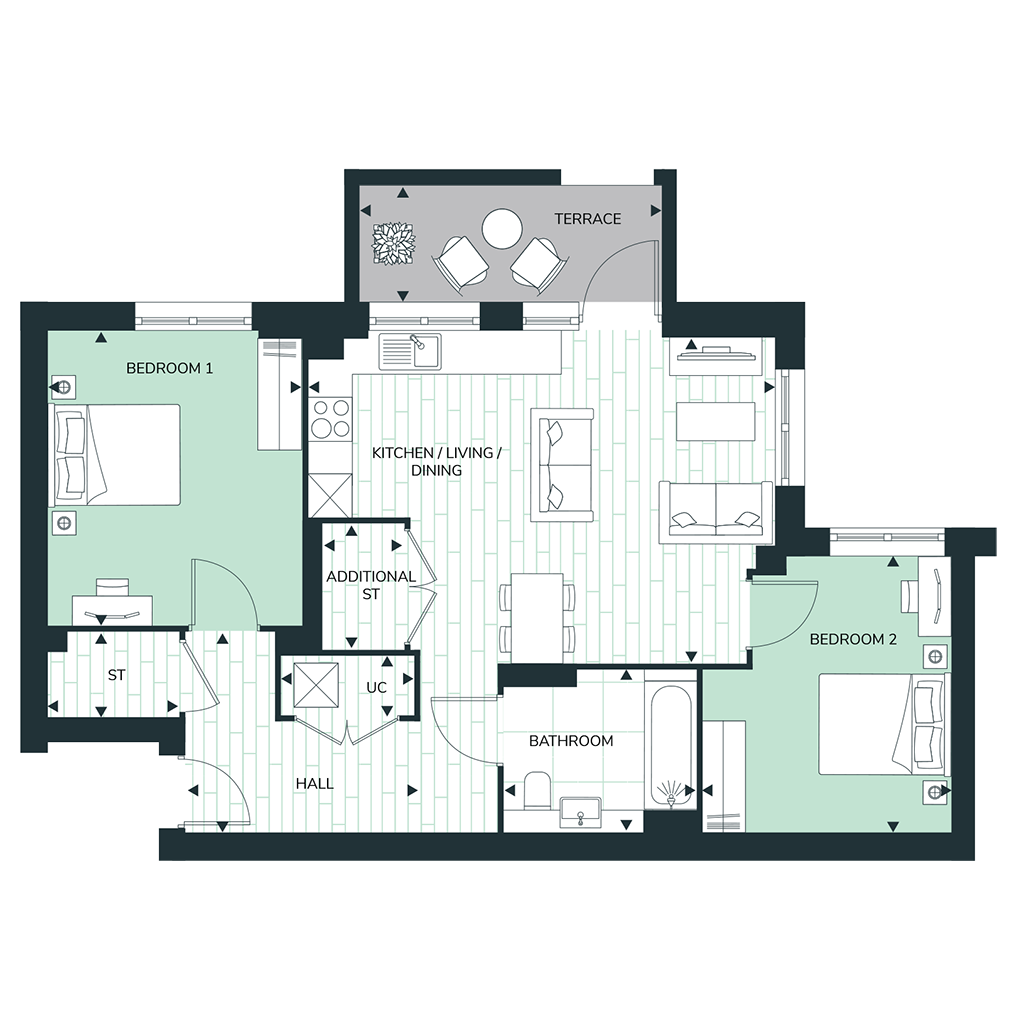 HA3753, 100 Woodgate Drive, London floorplan