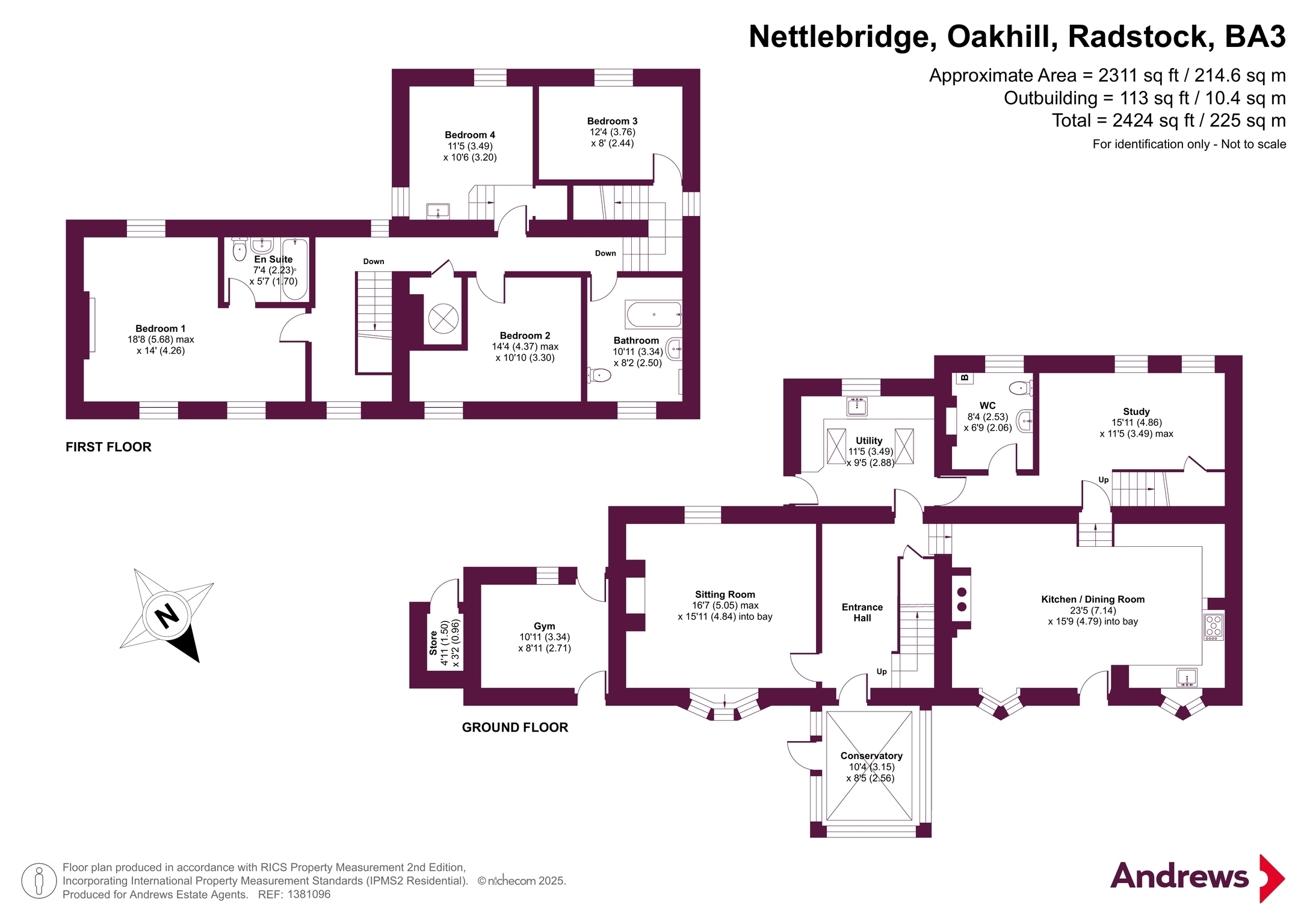Ivy House,, Nettlebridge, Radstock floorplan