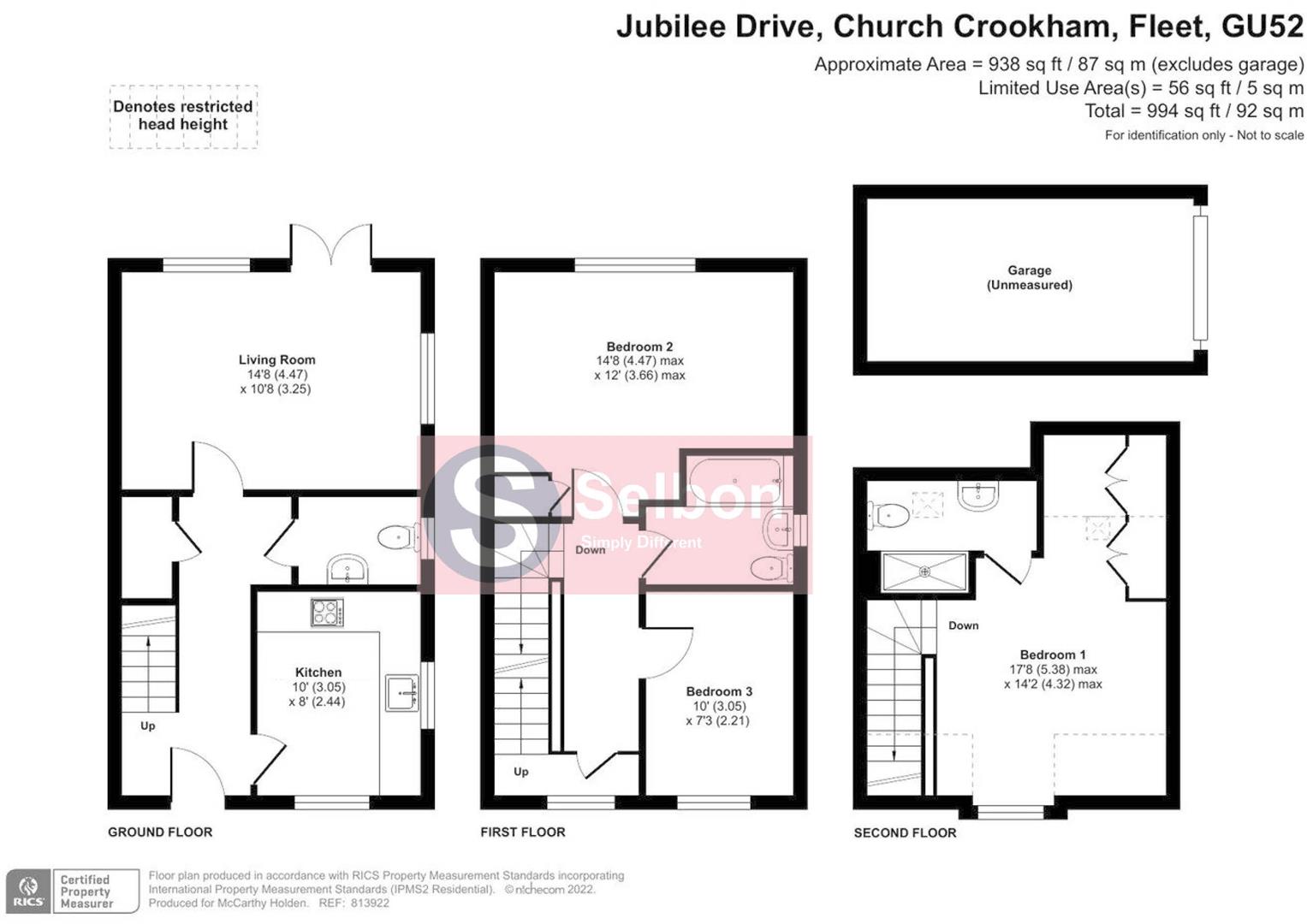 136, Jubilee Drive, Church Crookham floorplan