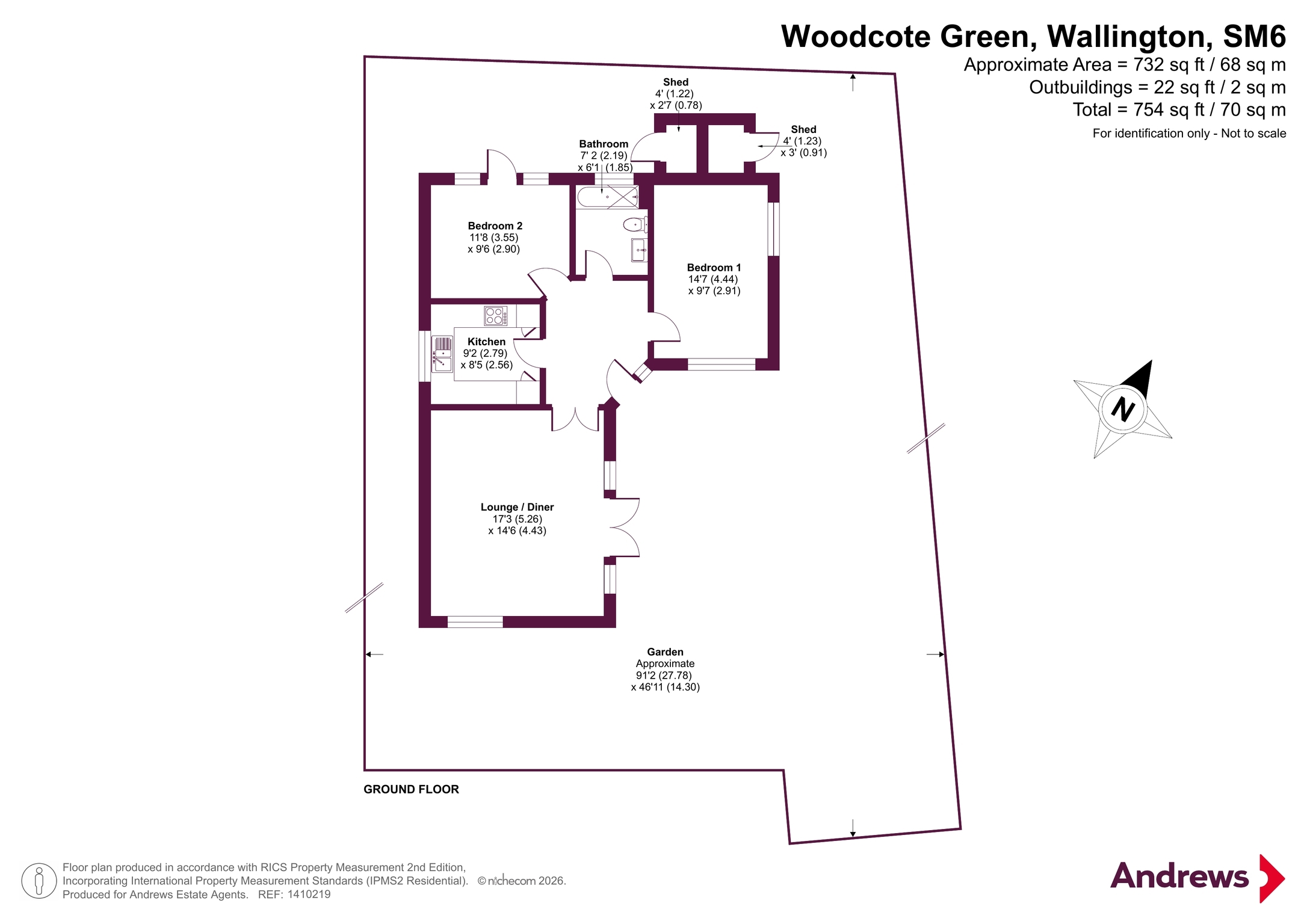 2A,, Woodcote Green, Wallington floorplan