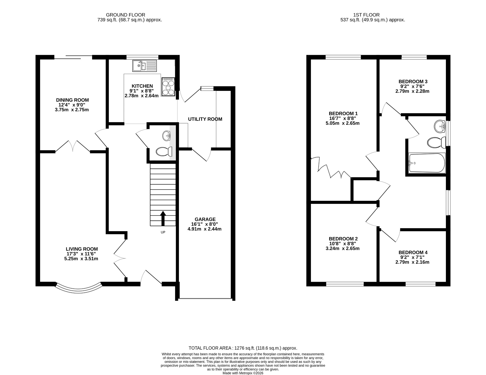 15 Claydon Gardens, Blackwater, Hampshire floorplan
