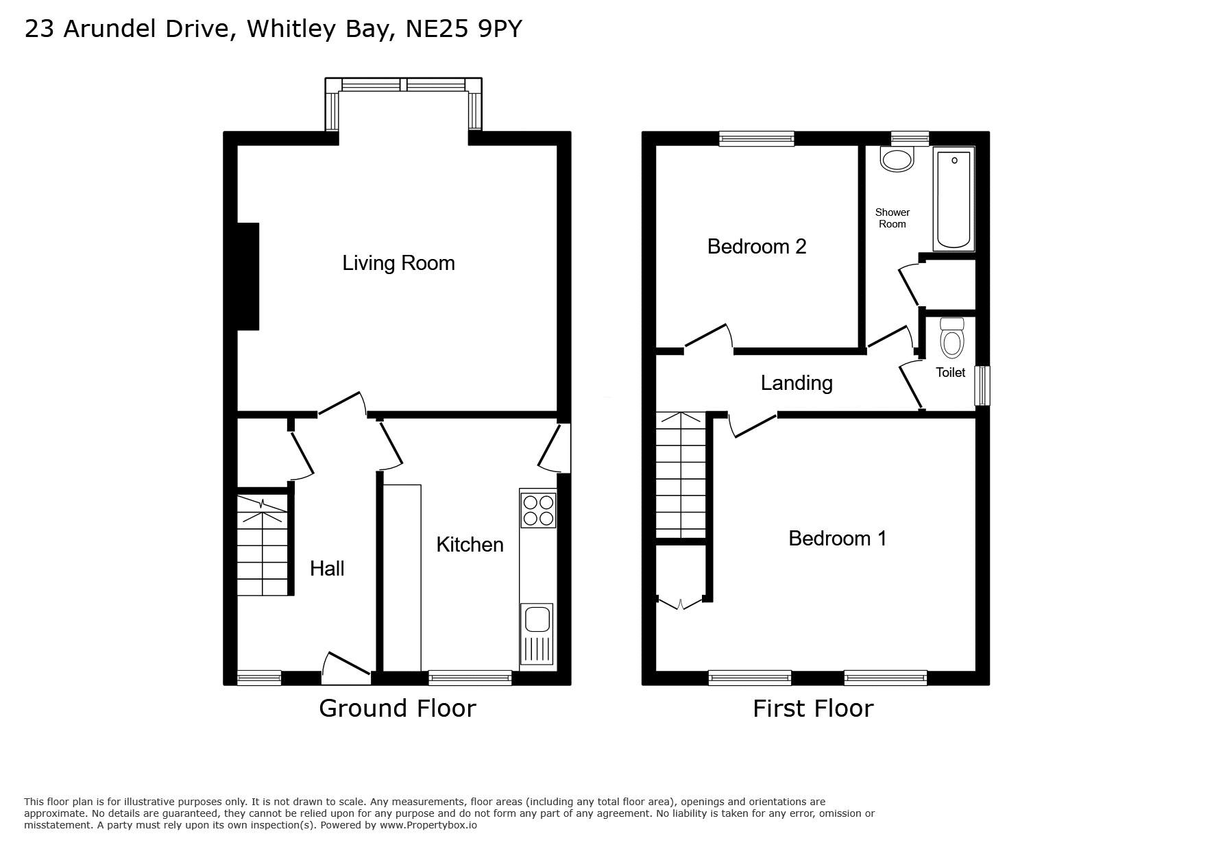 23, Arundel Drive, Whitley Bay floorplan