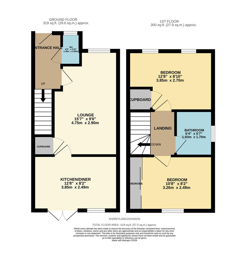 21, Wren Street, Old Harlow floorplan