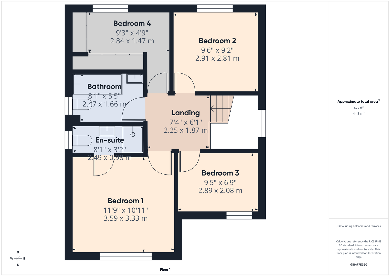 10, Halfpenny Close, Nantwich floorplan