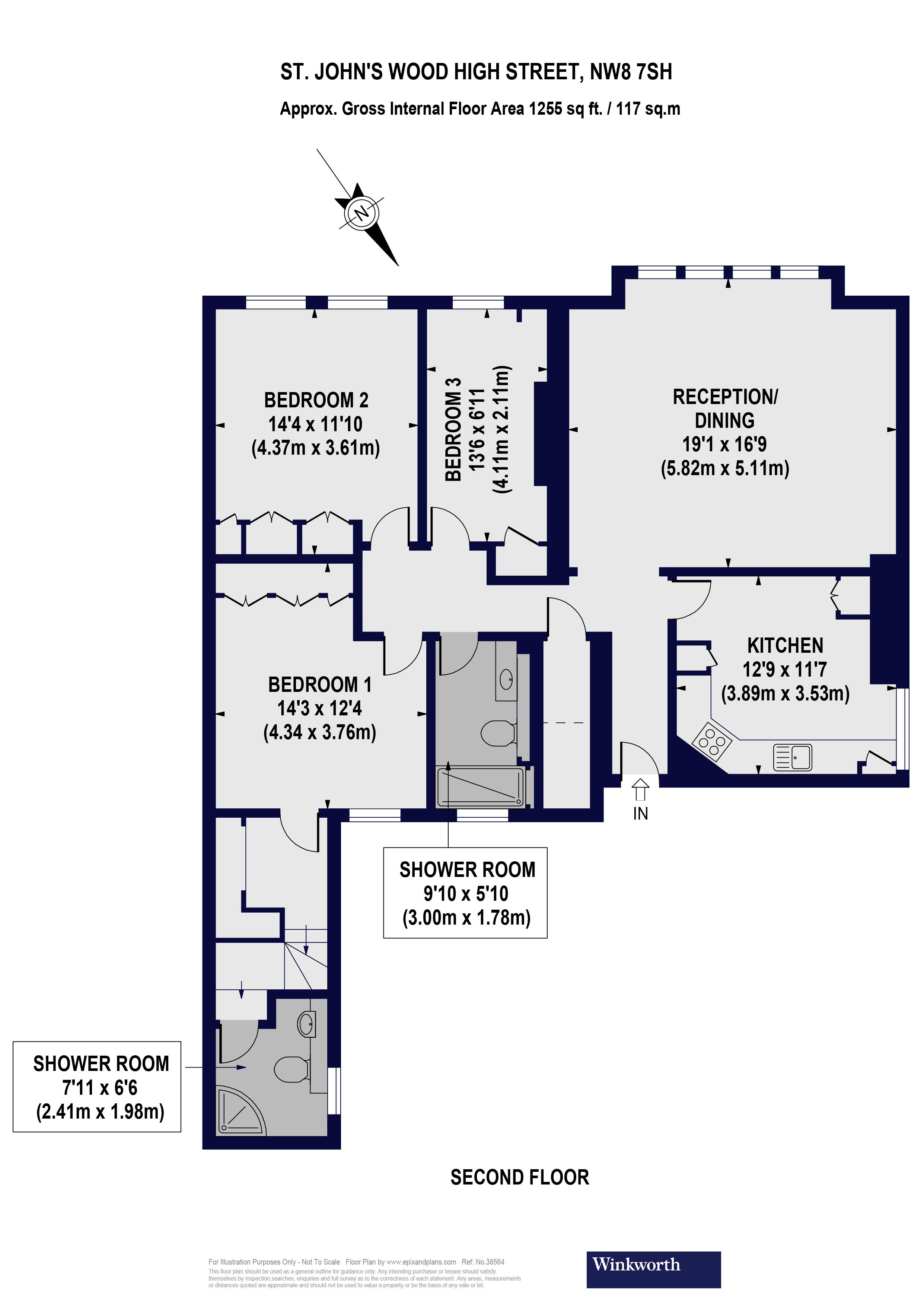 3 Bedrooms Flat to rent in St. Johns Wood High Street, London NW8