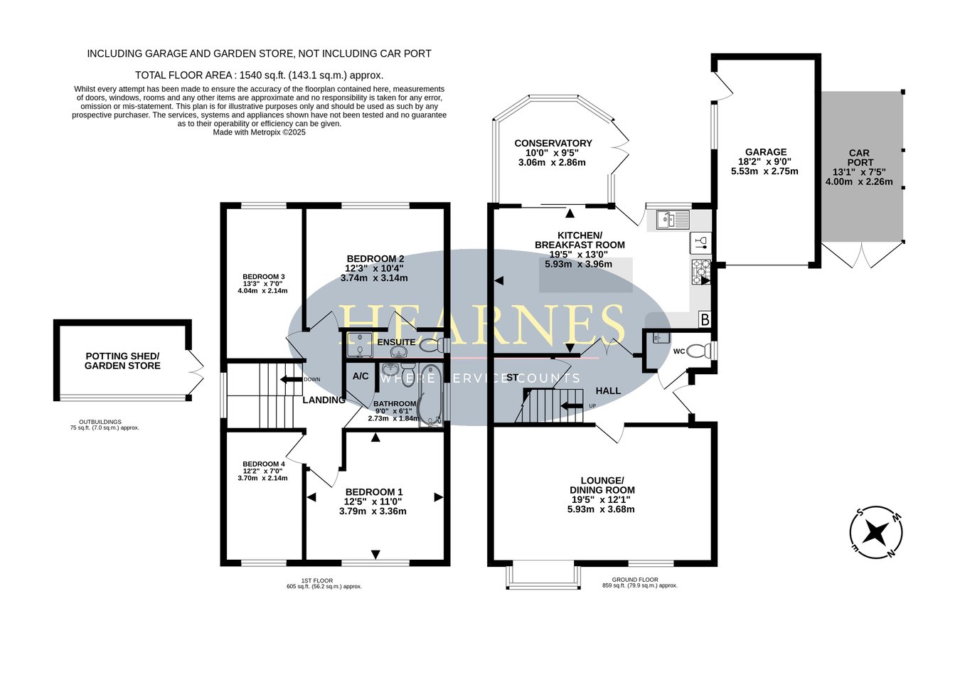 40, Martin Close, Poole floorplan