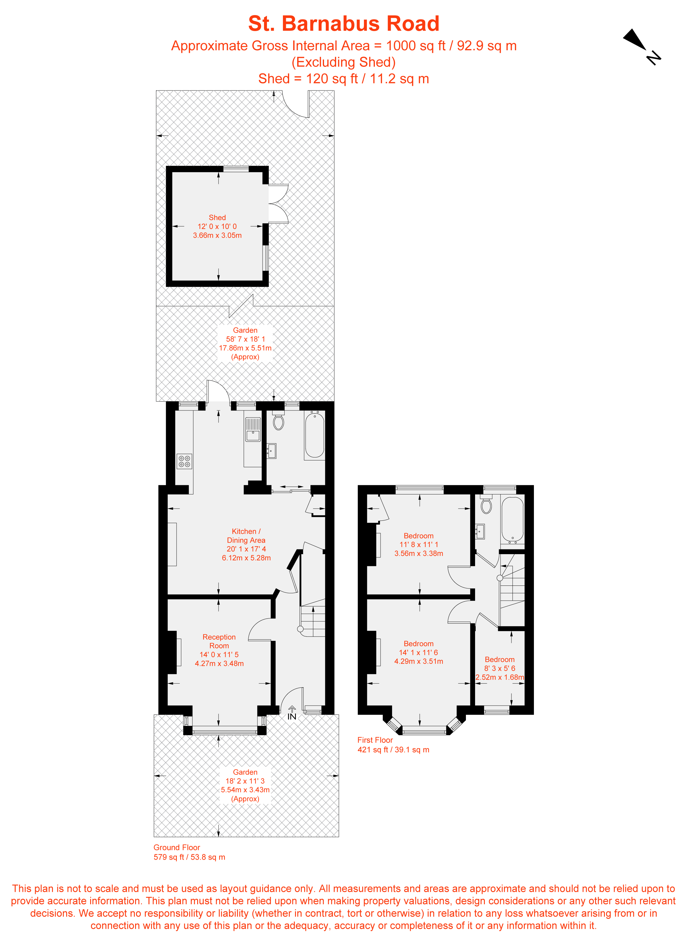 St Barnabas Road, Mitcham CR4, 3 bedroom terraced house for sale