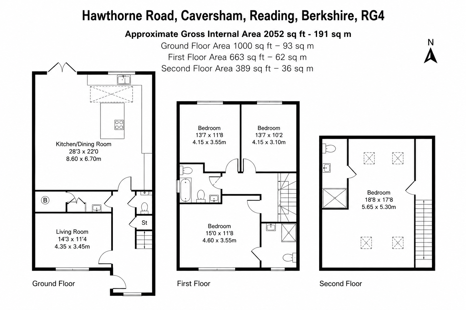 7, Hawthorne Road, Reading floorplan