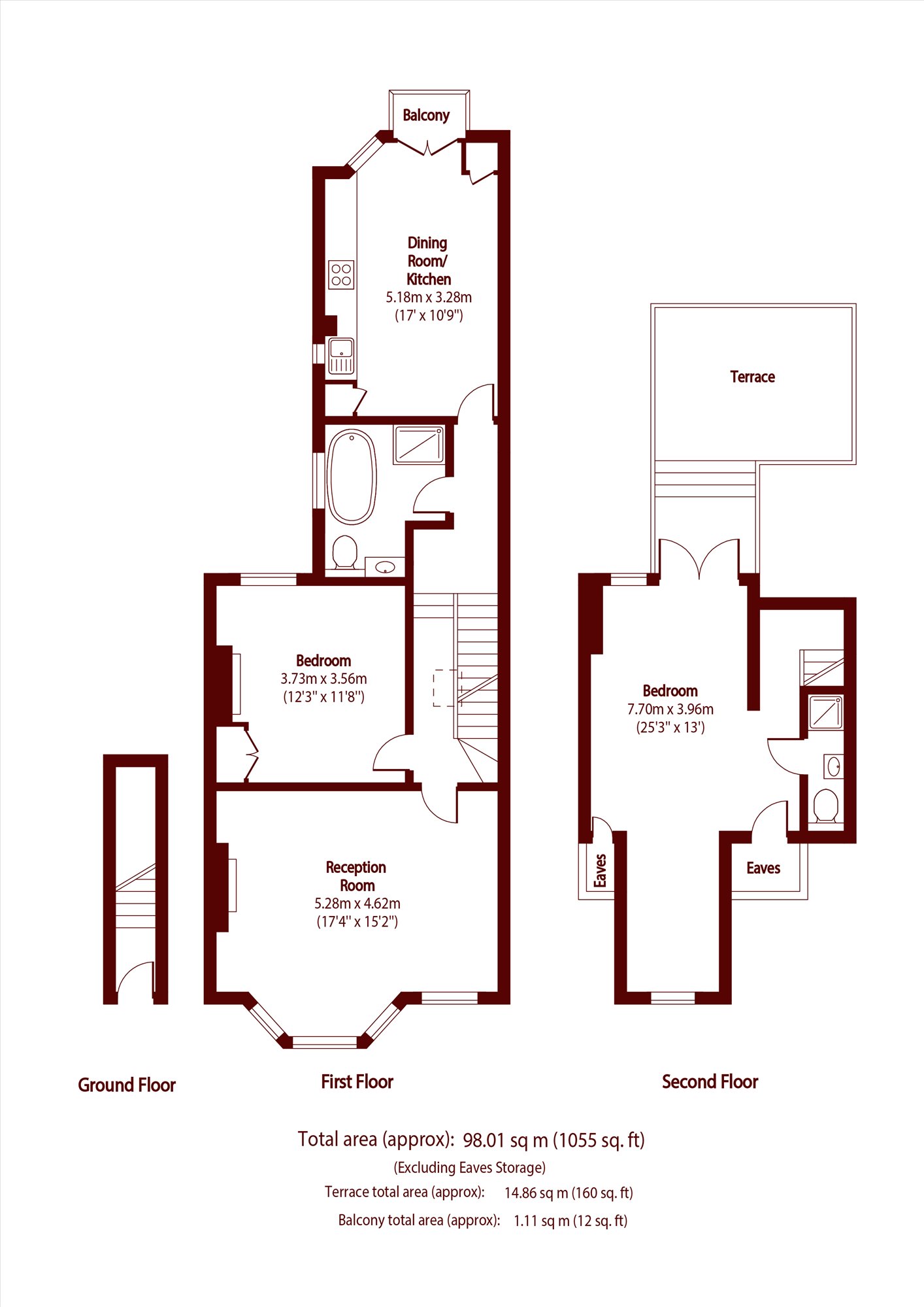 90B, Kempe Road, London floorplan