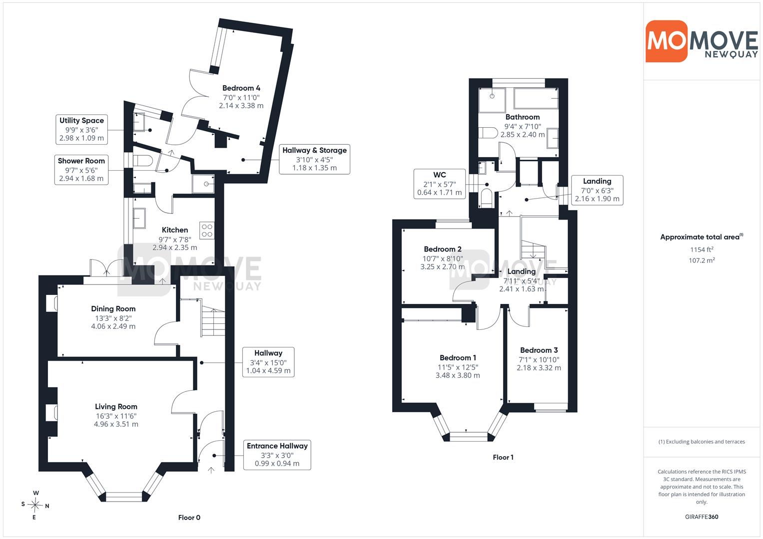 16, Beacon Road, Newquay floorplan