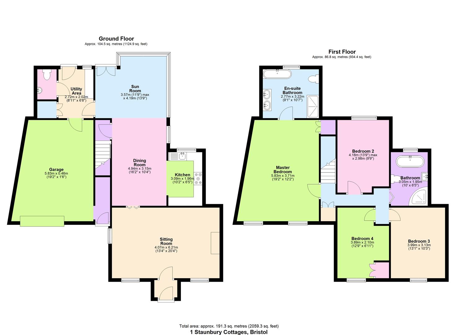 1 Staunbury Cottages, Church Lane, Bristol floorplan