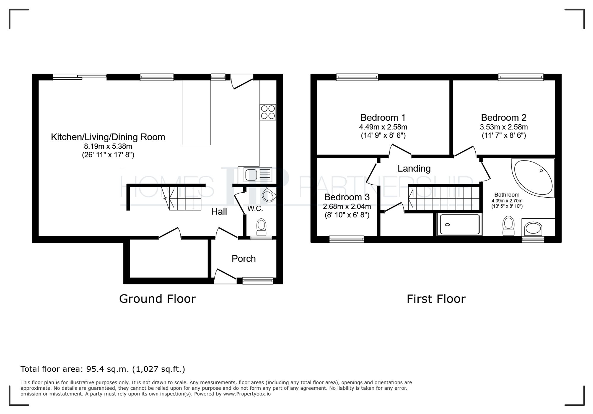 8 Crossman Court Dalton Close, Crawley floorplan
