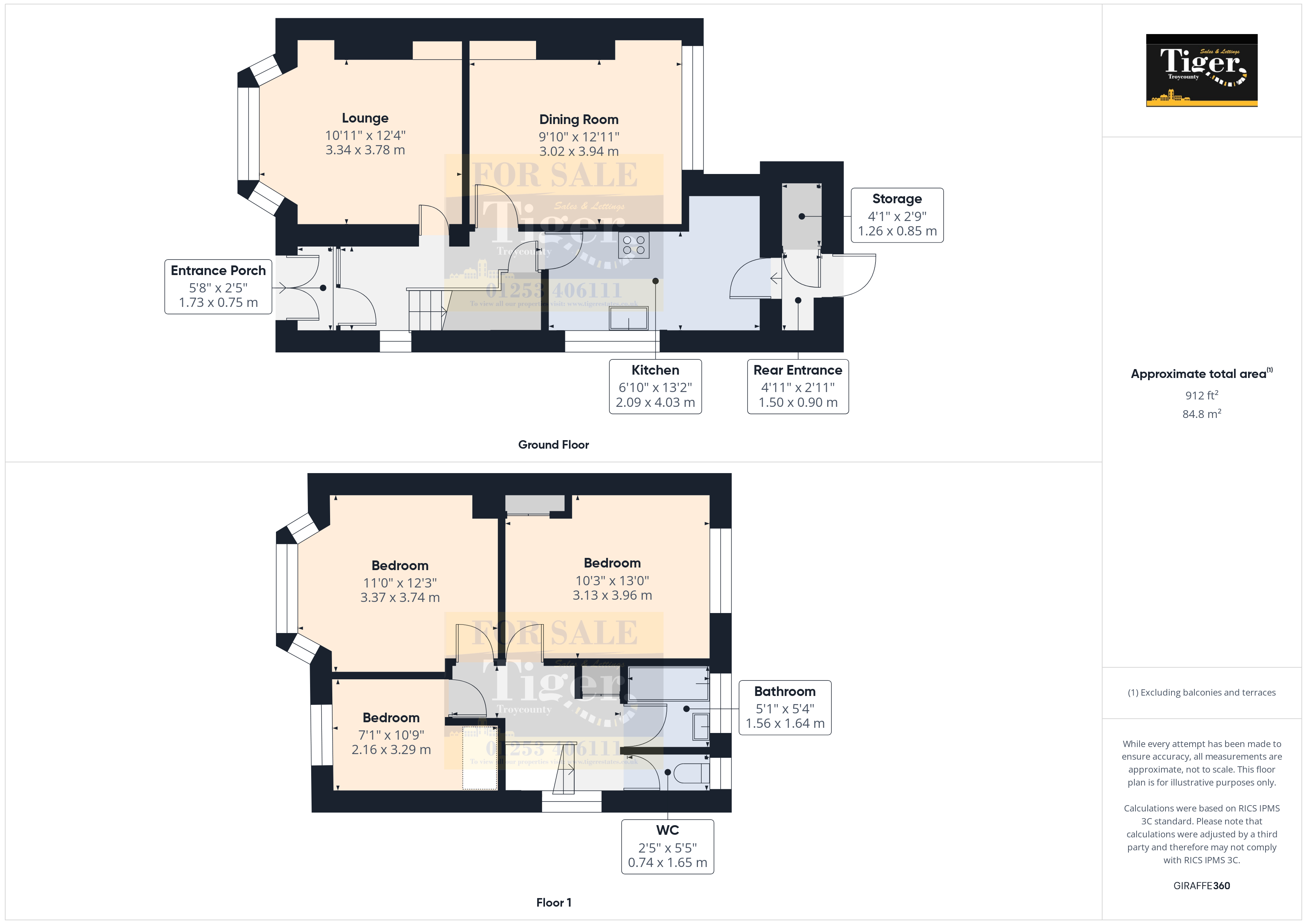 10, Woodridge Avenue, Thornton-Cleveleys floorplan
