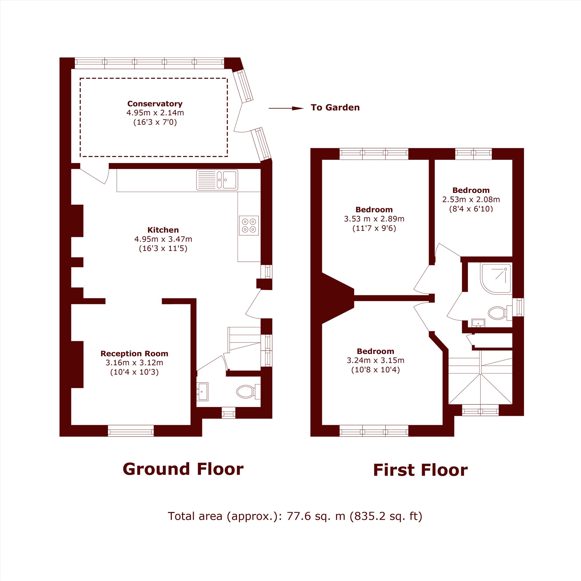 75, Carlyon Road, Wembley floorplan