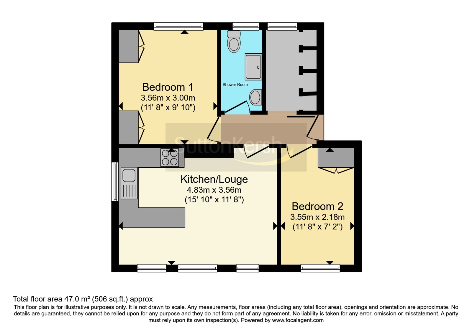 Flat 18, Liverpool floorplan