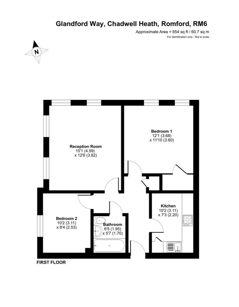 40, Glandford Way, Romford floorplan