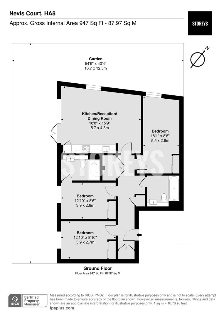 2 Nevis Court, Loch Crescent, Edgware floorplan