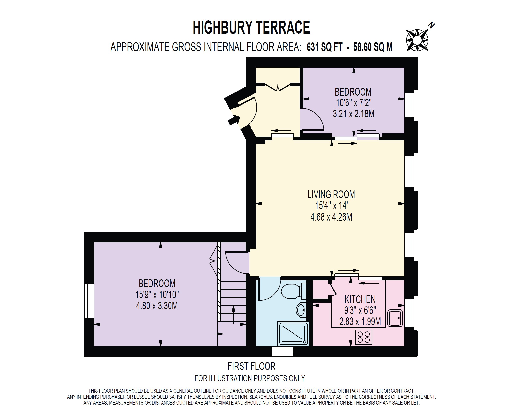 Flat 5, Highbury Terrace, London floorplan