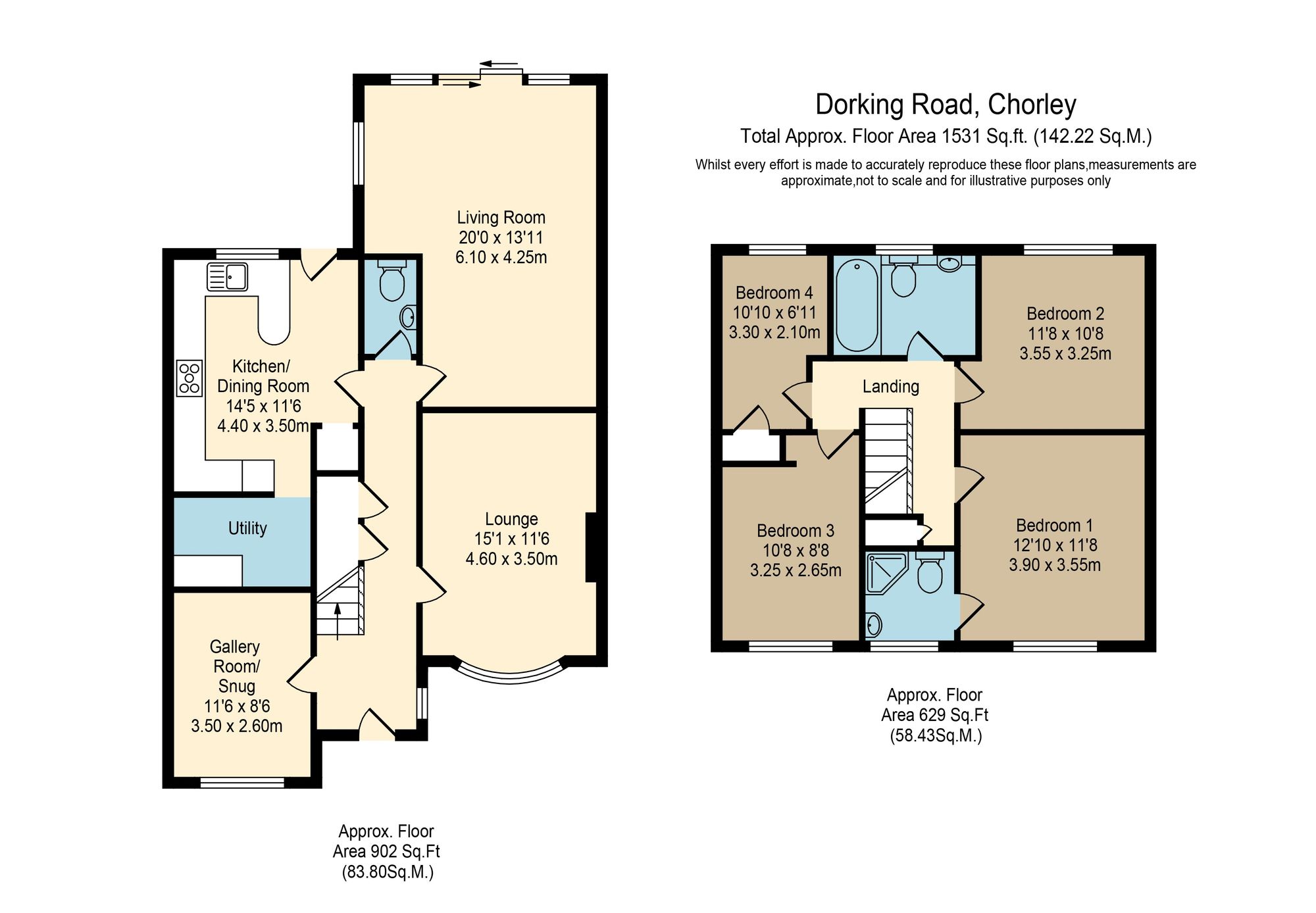 19 Dorking Road, Chorley floorplan