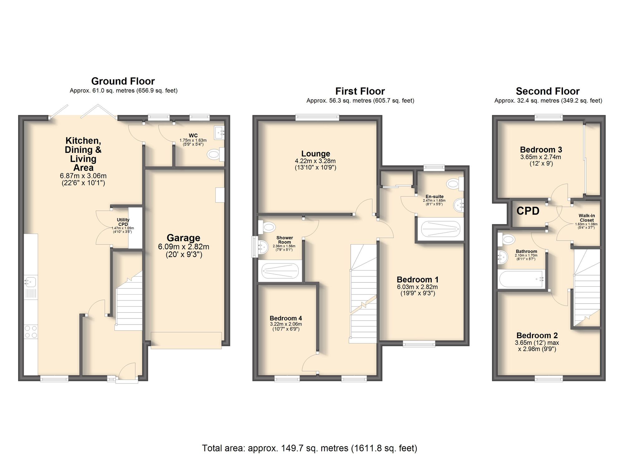 7 Tawny Drive, Sheffield floorplan