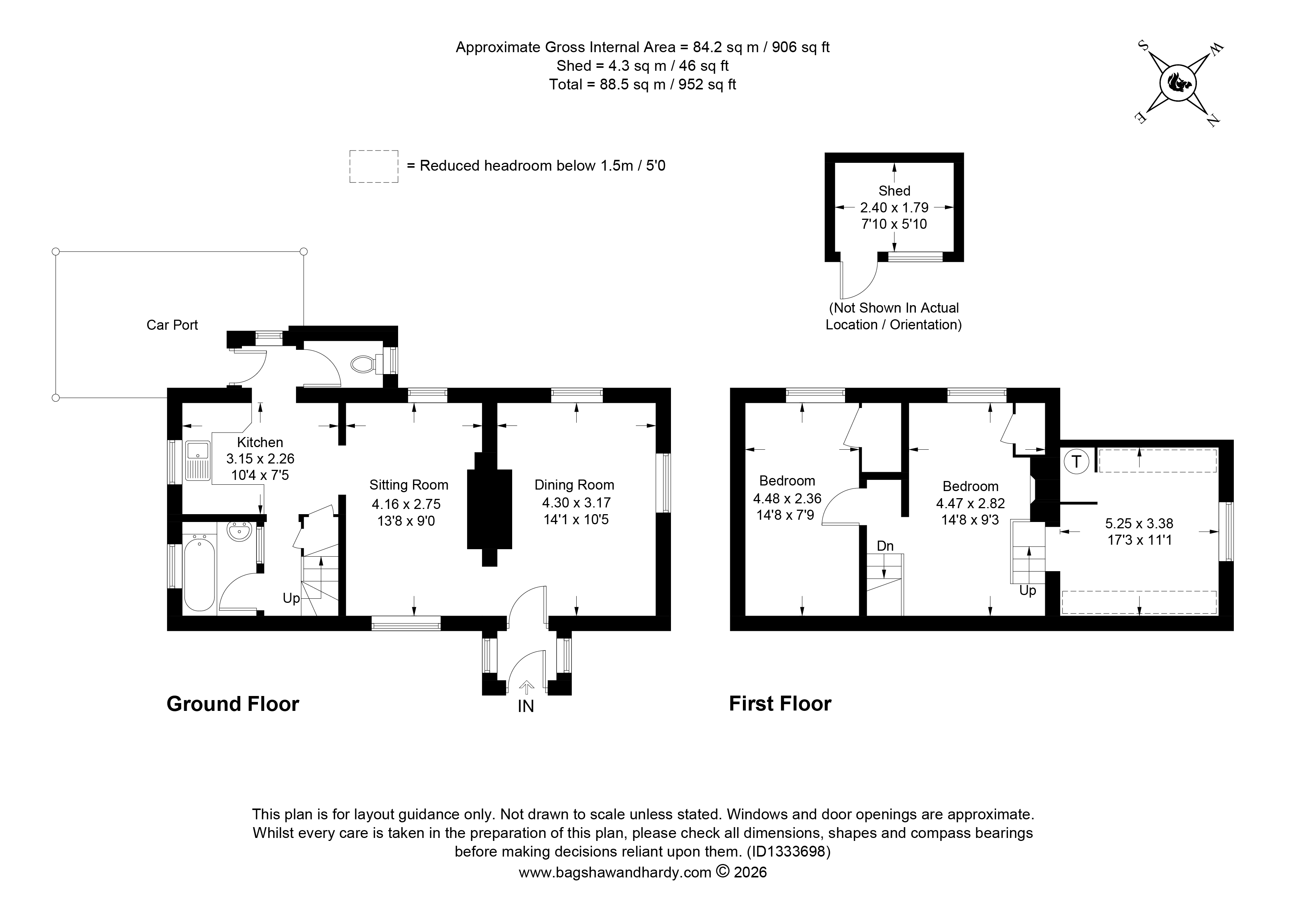 Heath Cottage, 2, Flanchford Road, Surrey floorplan