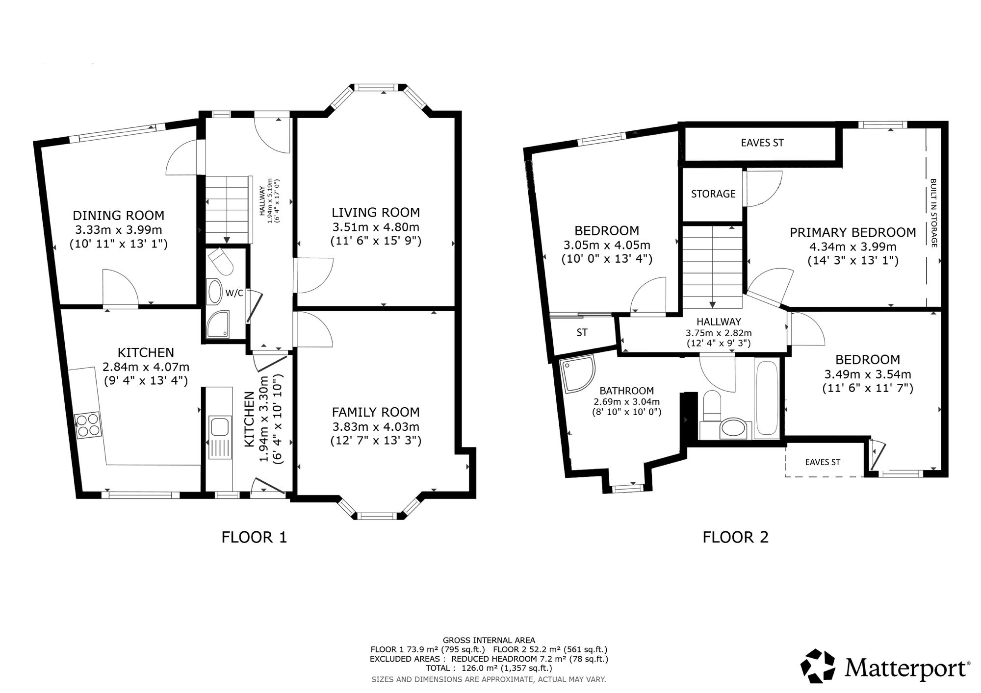 86 Manchester Drive, Glasgow floorplan