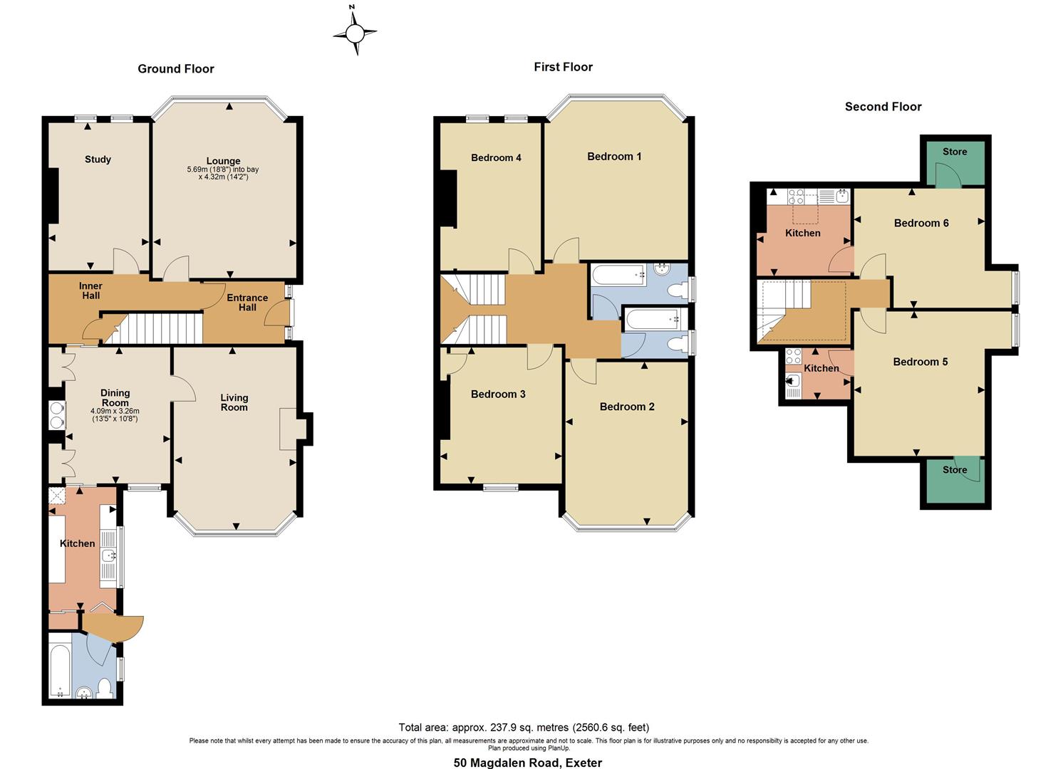 50, Magdalen Road, Exeter floorplan