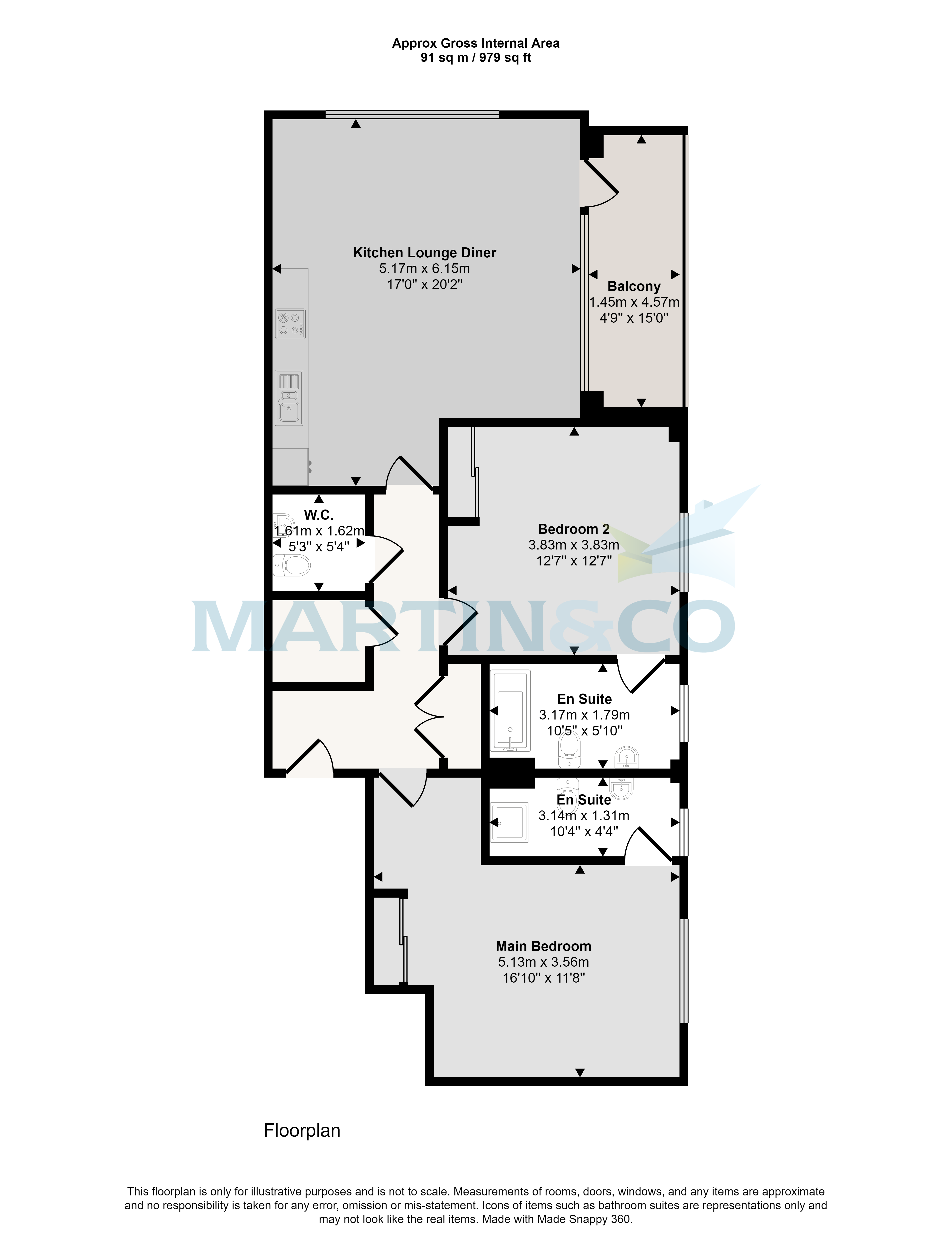 12, Bridgewater House, Ashford floorplan