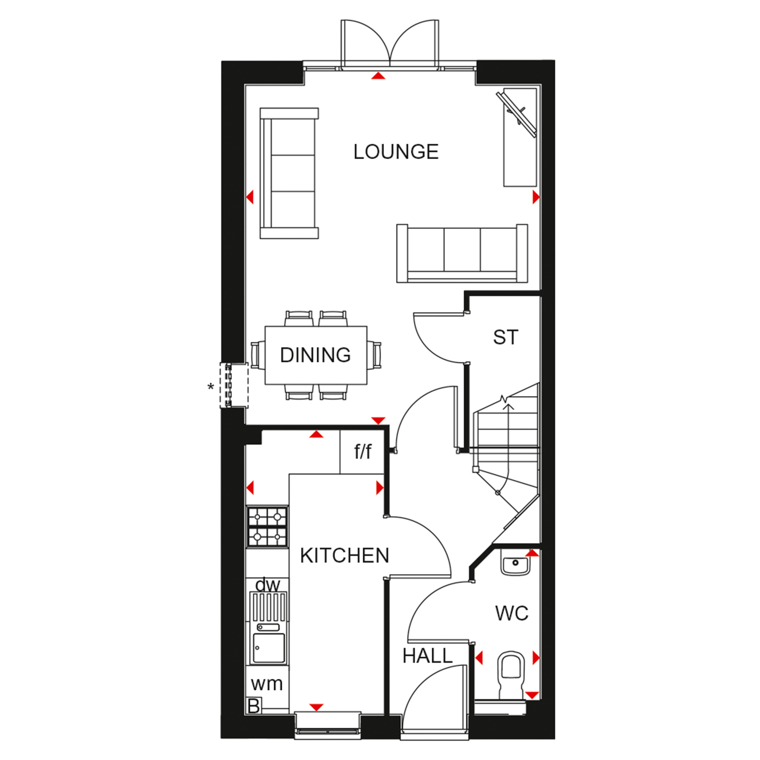 H6836149, Off Chessington Crescent, Trentham, Stoke-On-Trent floorplan