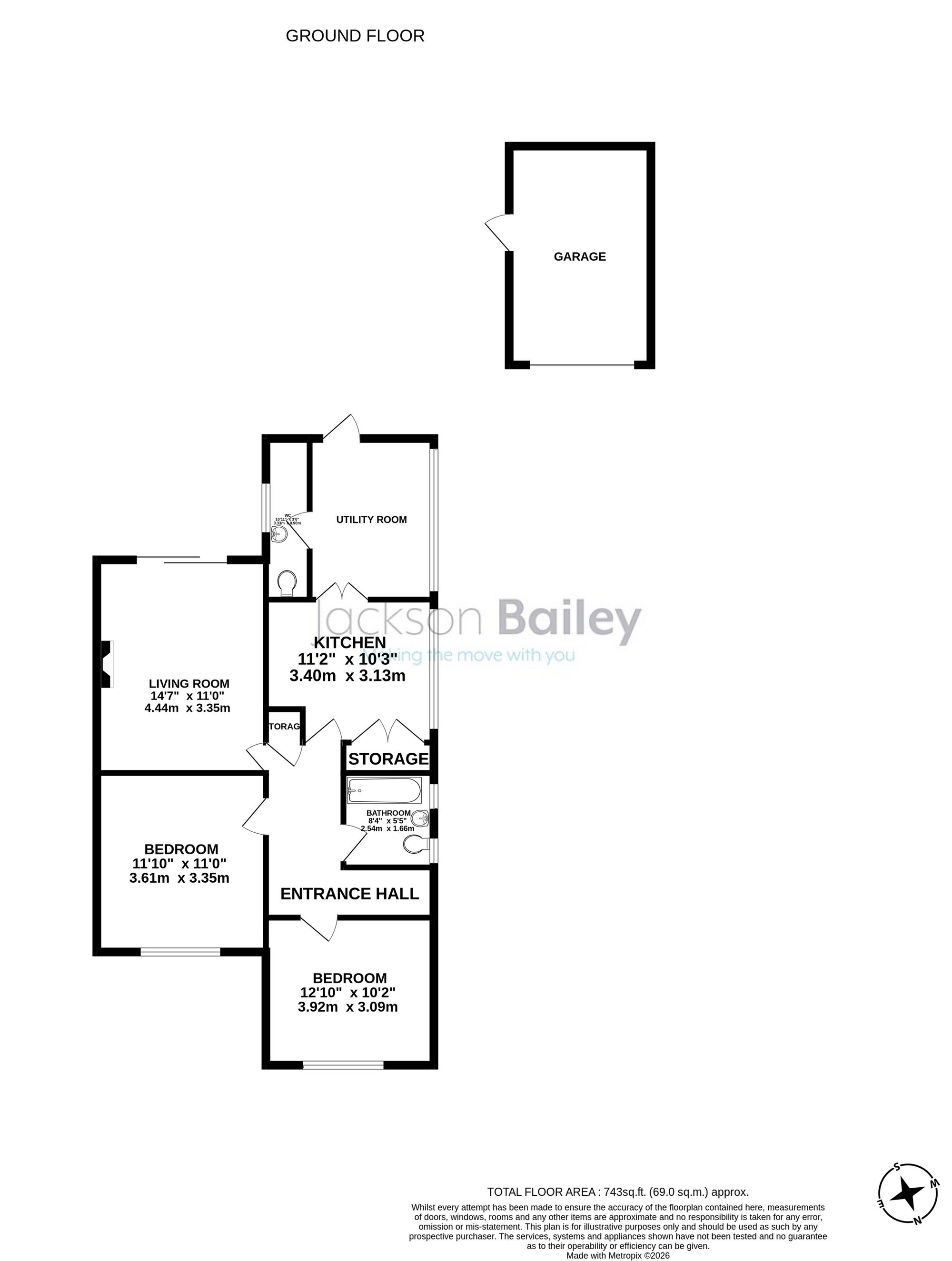 51 Forest Close, Southampton floorplan
