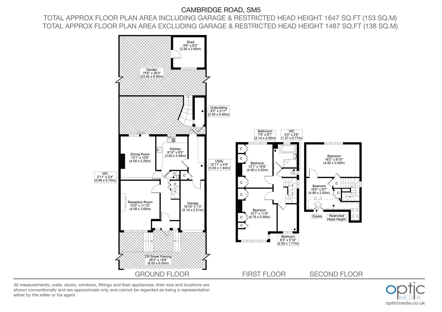 41, Cambridge Road, Carshalton floorplan