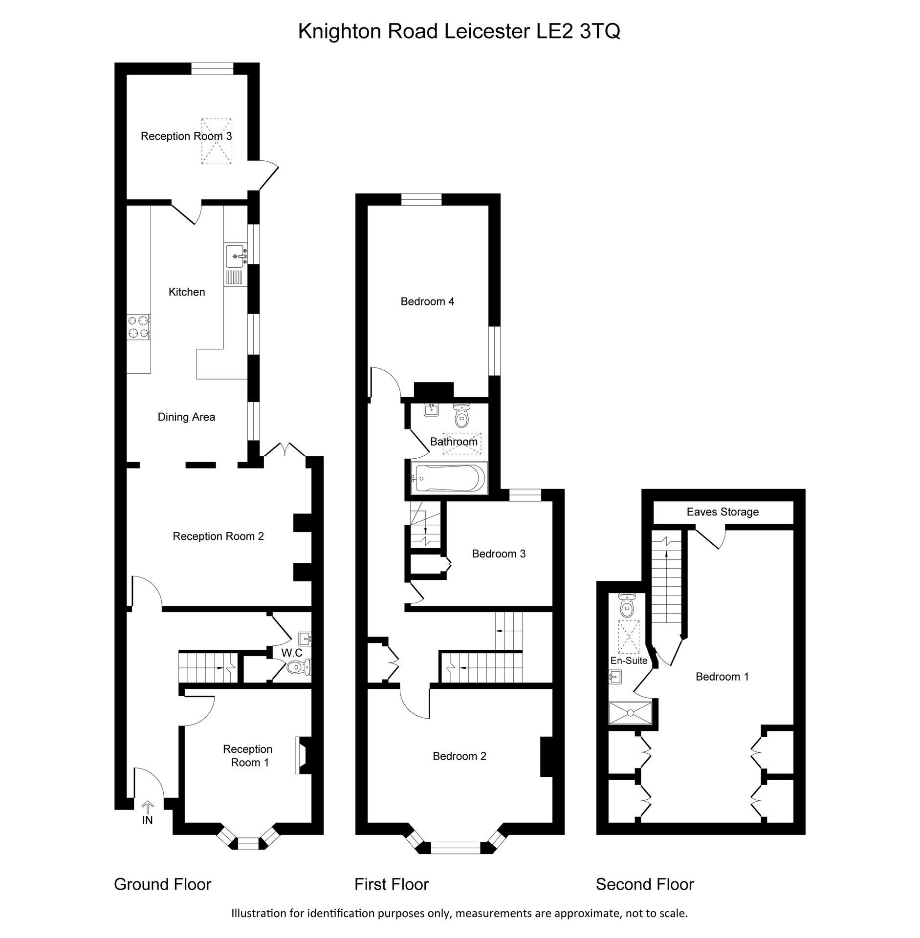 98 Knighton Road, Leicester floorplan