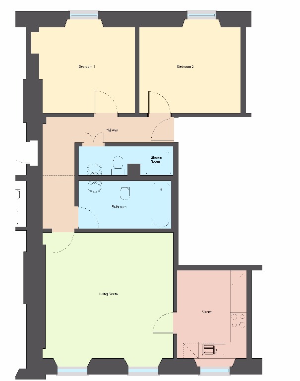 2 Bedrooms Flat to rent in Ruskin Terrace, Kelvinbridge, Glasgow G12