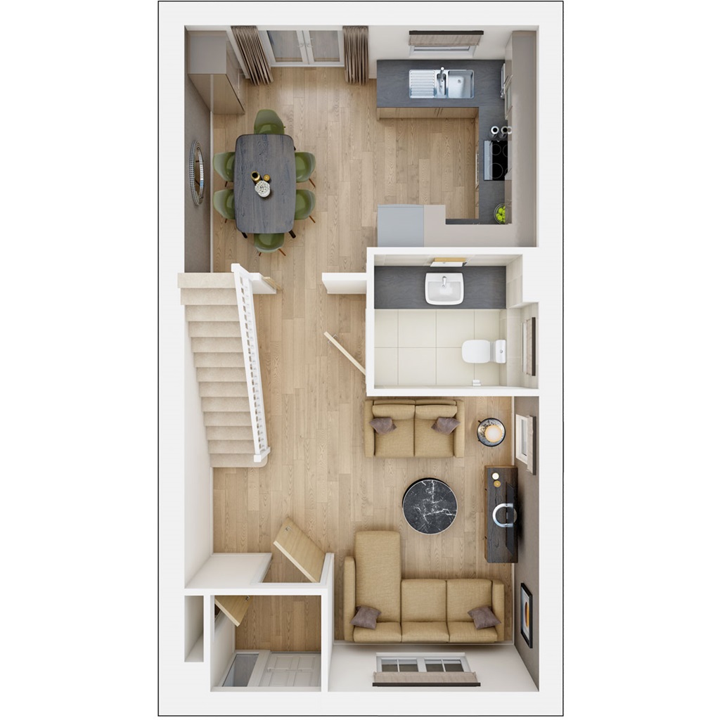 The Brambleford - Plot 141, Canford Vale, Knighton Lane, Canford Magna floorplan