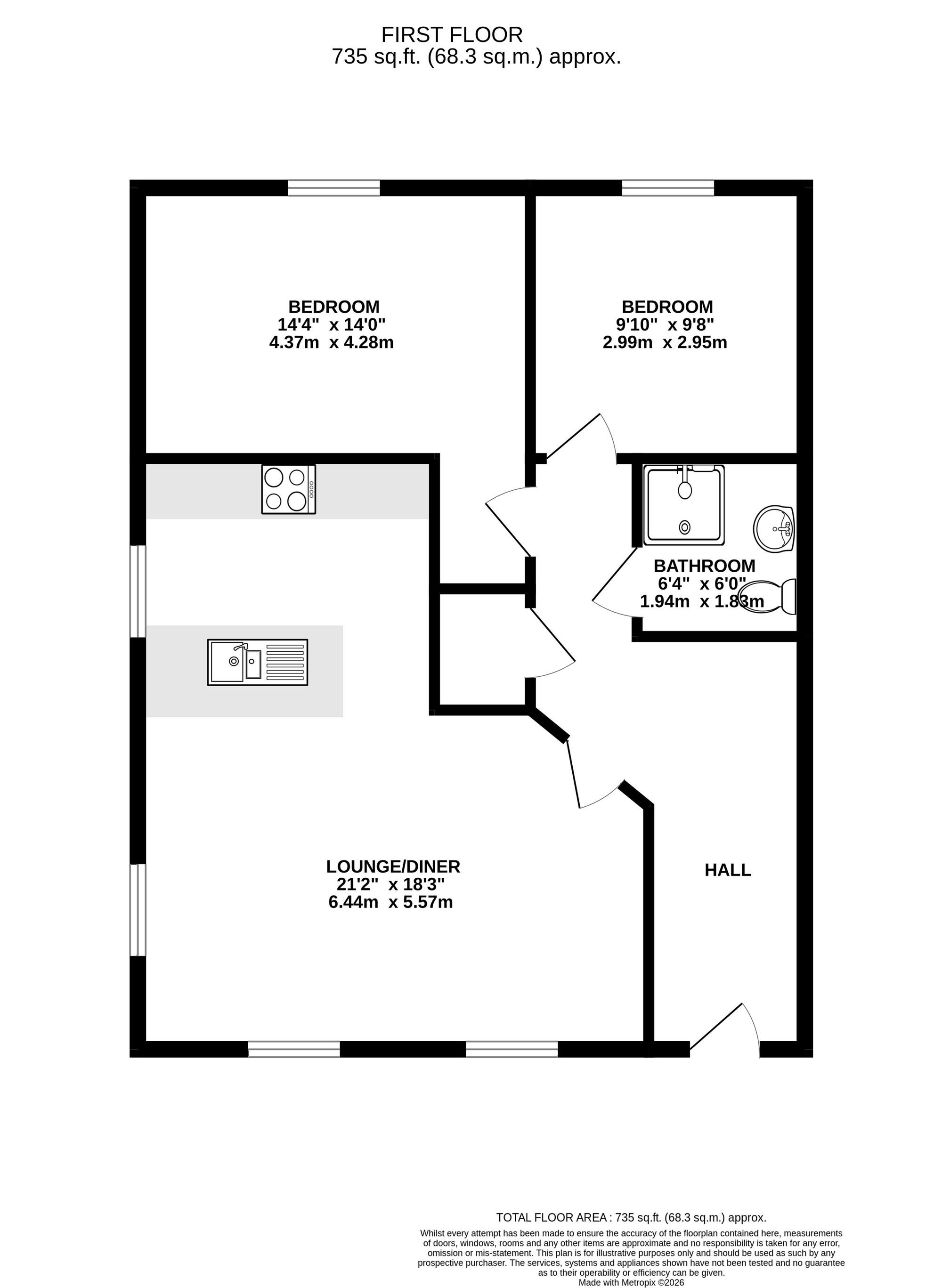 16 Westfield Gardens, Newport floorplan