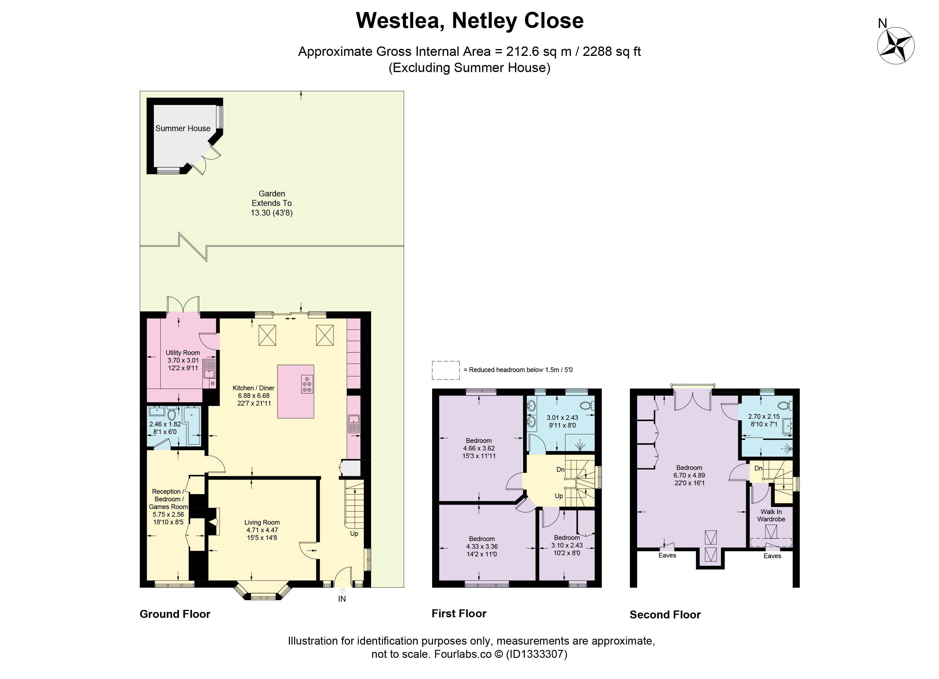 Netley Close, Cheam, Sutton floorplan