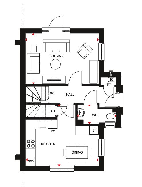 H735632, 160 Mill Drive, Bucksburn, Aberdeen floorplan