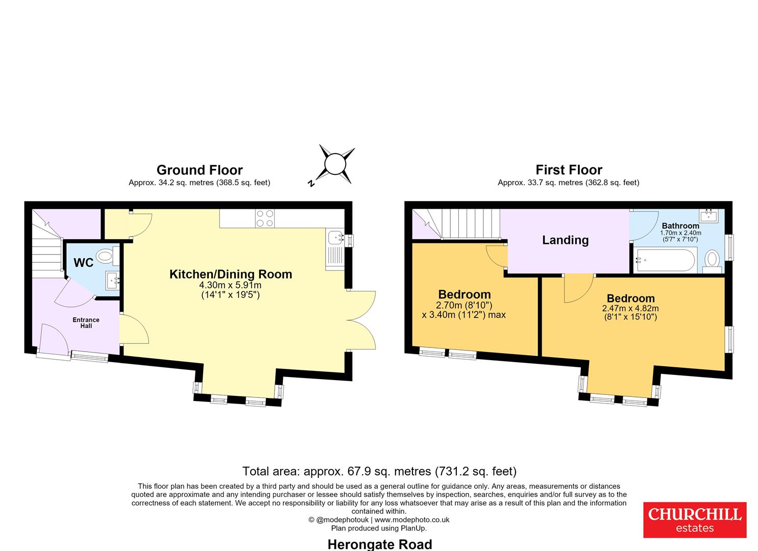 93, Herongate Road, Aldersbrook floorplan