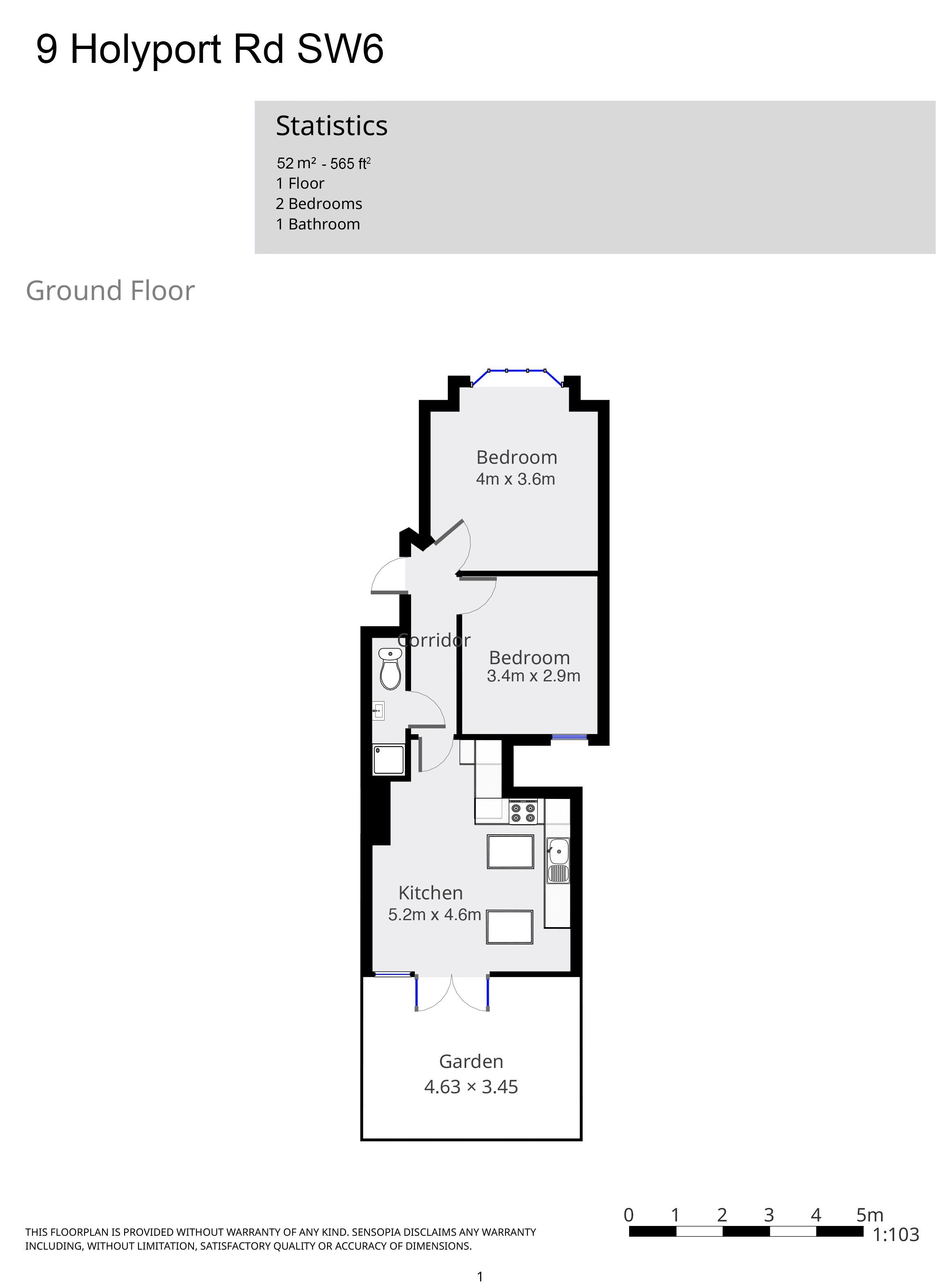 2 Bedrooms Flat for sale in Holyport Road, London SW6