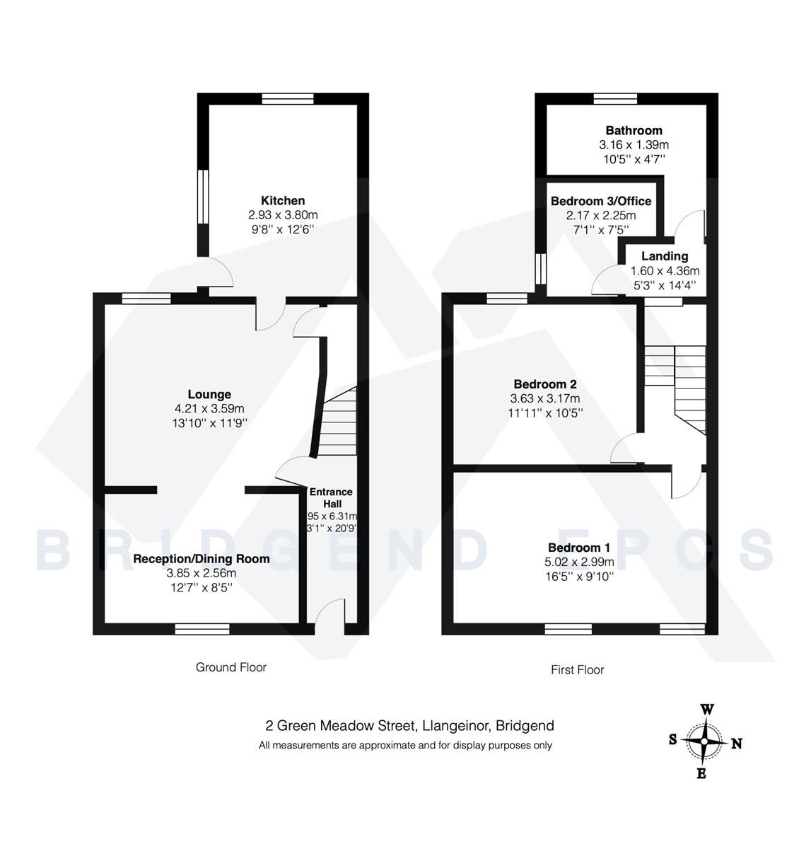 Green Meadow Terrace, Llangeinor, Bridgend CF32, 3 bedroom terraced